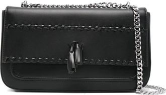 Cult leather cross body bag - Black