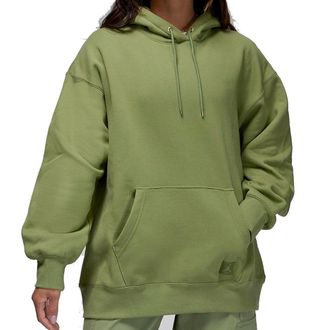Air Jordan (WMNS) Air Jordan Flight Fleece Pullover Hoodie Sky J Light Olive FB5111-340