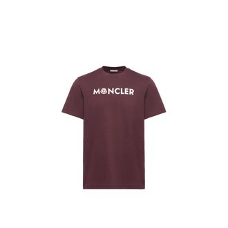 Moncler Moncler Logo Cotton T-shirt, Men, Red, Size: 3xl