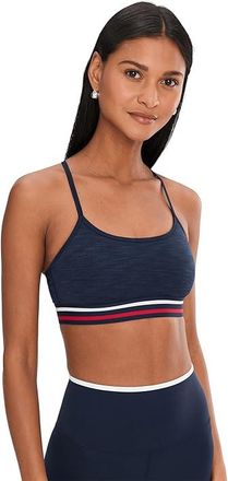 SPLITS59 Cali Active Rib Bra Womens Bra Heather Indigo : XL, Polyester/Spandex