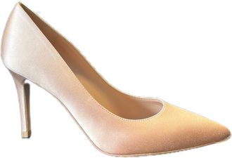 Gianvito Rossi Womens Heeled Shoes - Peach Leather - Size EU 38