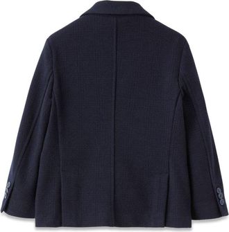 Il Gufo Stretch-Blend Tailored Blazer - Blue
