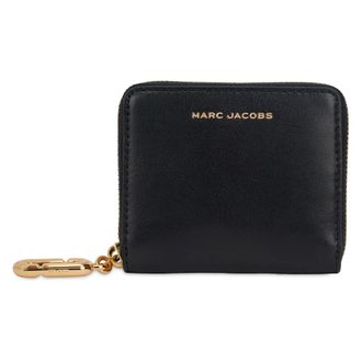 Marc Jacobs Compact Leather Wallet - female - Marc Jacobs - Wallets & Cardholders - Black - ONE SIZE - Accessories