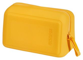 American Tourister Kosmetiktasche AMERICAN TOURISTER URBAN GROOVE, Damen, Gr. B/H/T: 13cm x 15cm x 25cm, gelb (golden gelb), Silikon, Taschen Kosmetiktasche, Kulturbeute