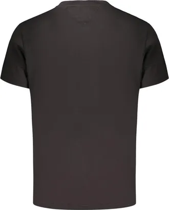 Tommy Hilfiger Logo-Embroidered Cotton T-Shirt - Black