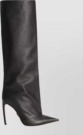Dolce & Gabbana knee-high stiletto leather boots