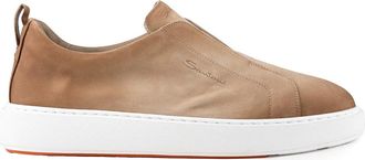 Santoni Victory-Fehu59 Laceless Sneakers In Leather