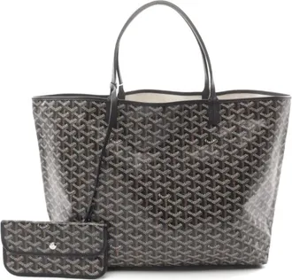 Goyard Coated Canvas Black St Louis GM tote bag Size L