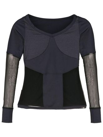 Amir Slama T-shirt semi trasparente - Nero