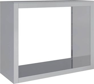 vidaXL Le&ntilde;ero Acero Galvanizado 100x40x80 Cm Vidaxl