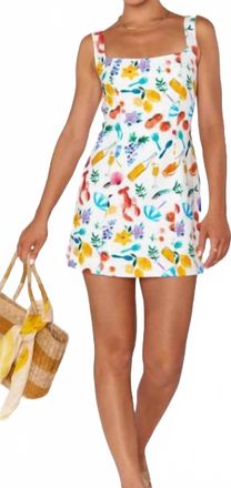 Show me your Mumu Steph Mini Dress In Multi Pattern