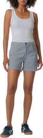 Kut from the Kloth Jane Railroad Stripe Short In Navy/ Ivory
