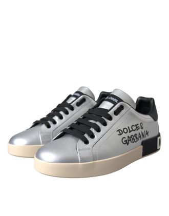 Dolce & Gabbana Portofino Sneaker - Silver