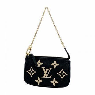 Louis Vuitton Beige Black Pouch (Pre-Owned)