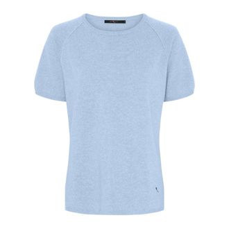 BTF-CPH Btfcph - Kashmir Gebreide T-shirt - Dames - Truien - Blauw - Maat: L Wol