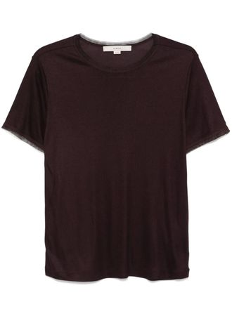 Remain Noamel T-shirt - women - Cotton/Viscose - 34 - Brown