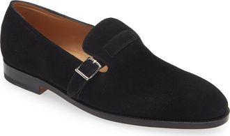 John Lobb Delano II Buckle Loafer in Black at Nordstrom, Size 10.5Us