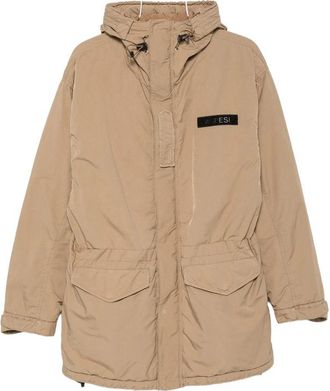 Aspesi Hooded Logo-patch Jacket