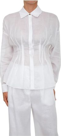 Max Mara Mujer, Blusas y Camisas, Blanco, Talla: L