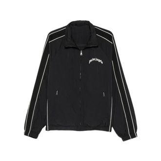 Palm Angels Kort gewatteerd jack - Heren - Sweatshirts & Hoodies - Zwart - Maat: M Zijde