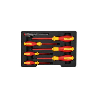 Bosch Professional - Juego De Destornilladores Vde Tx (con Un Destornillador Buscapolo - 7 Piezas)