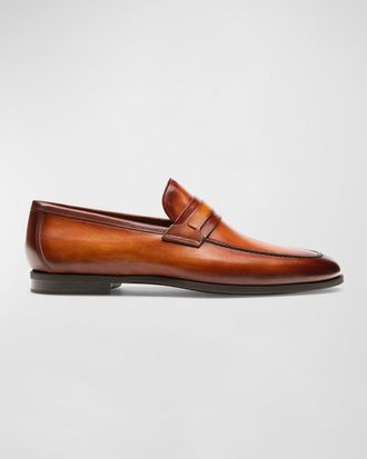 Magnanni Men & apos;s Daniel Leather Penny Loafers