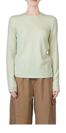 6397 Skinny Crewneck Sweater In Pale Mint