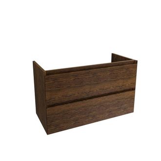 Saniclass Holz Pure Badkameronderkast - 100x45x60cm - 2 lades - Walnut pure
