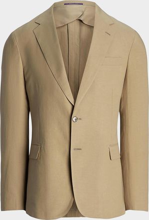 Polo Ralph Lauren Men & apos;s Silk-Linen Single-Breasted Sportcoat