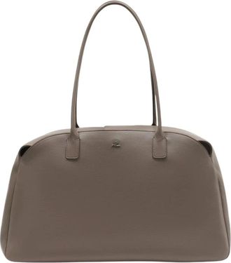 Courr&egrave;ges Shoulder Bags, female, Brown, Size: ONE SIZE Xxl Strip Shoulder Bag
