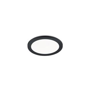 Trio Camillus Plaf&oacute;n Redondo Led Regulable Negro Ip44 &Oslash;26 Cm Lighting