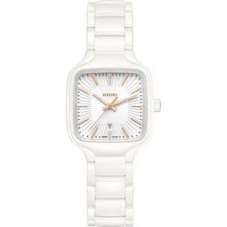 Rado True Square Bracelet Watch, 29mm in White at Nordstrom