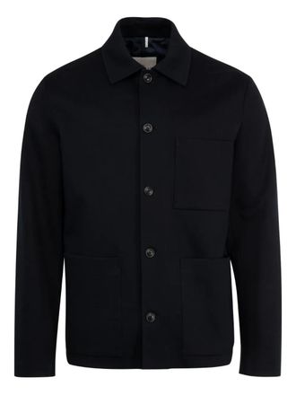 Moncler Plumel shirt jacket - men - Cotton/Nylon/Polyester - 1 - Blue