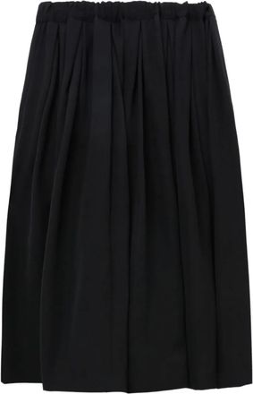 Comme Des Garçons Midi-plooirok - Zwart