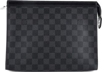 Louis Vuitton Pochette Voyage Damier Graphite MM clutch bag - Zwart
