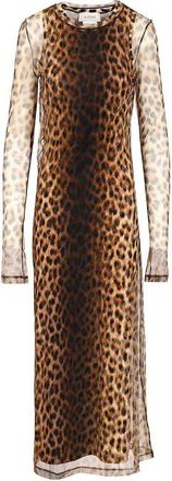 Sportmax Animal Print Fitted Dress