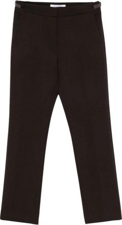 Max Mara Mxmacino Slim-fit Broek - Dames - Slim Fit Broeken - Bruin - XS - Wol - Broeken