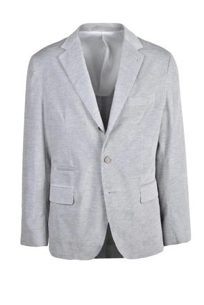 Eleventy Velvet Cotton Jacket - Light Grey
