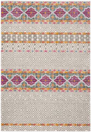 Safavieh Alfombra moderno chic de polipropileno gris/blanco, 122 x 183 cm