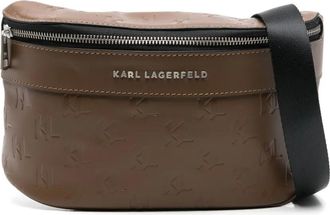 Karl Lagerfeld Marsupio in pelle - Marrone
