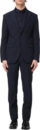 Manuel Ritz Blauw Twee-Knoopspak - Heren - Business pakken - Blauw - 3XL - Kostuums