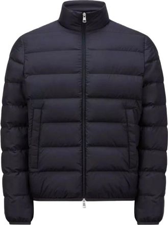 Moncler Korte Navy Donsjas - Heren - Winterjassen - Blauw - 2XL - Jassen