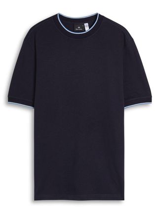 Paul Smith Striped-trim Knit T-shirt - Navy - Xxl
