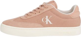 Calvin Klein Womens Classic Canvas Mix Low Top Cupsole Trainers, Multicolor (Tuscany/Eggshell), 5