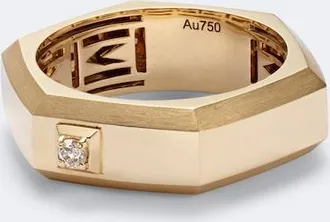 Messika Moderniste Medium 18kt gold ring with diamond