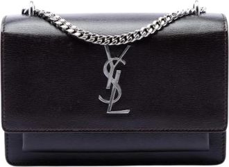 Saint Laurent Pre-owned The Sunset Cross Body Bag - Dames - Vintage Schoudertas - Bruin - ONE Size - Leer - Vintage
