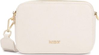 Kazar Eluma Compact Leren Tas - Dames - Schoudertassen - Wit - ONE Size - Leer - Tassen