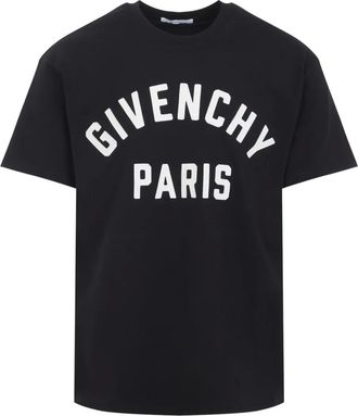 Givenchy T-shirt met logoprint - Zwart