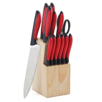 MegaChef 14 Piece Cutlery Set in Red at Nordstrom