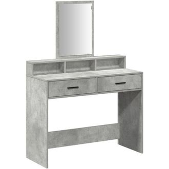 vidaXL Vidaxl - Dressing Table Concrete grey 100 x 41 x 140 cm Engineered wood
